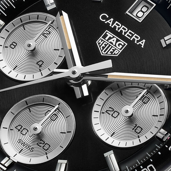 Carrera 39 mm chronographe automatique en acier inoxydable